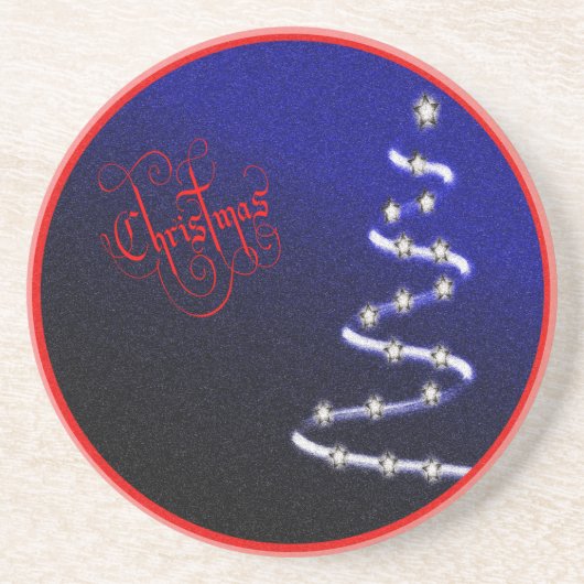 Christbaum und Sterne - Untersetzer (Vorne)