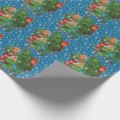Christbaum-Verpackungspapier Geschenkpapier (Ecke)