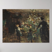 Christbaum Vintage Kunst Poster (Vorne)