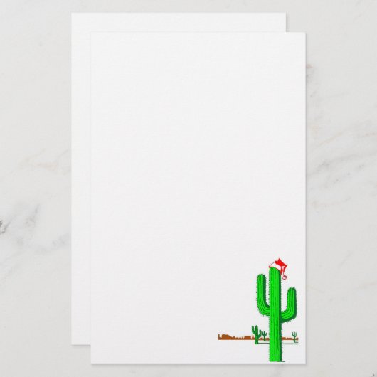 Christbaum von Cactus - Stationerie Briefpapier (Vorne/Hinten)