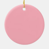 Christbaume Moderne geometrische Pinks Blues Keramik Ornament (Hinten)