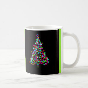 Christbaumjuwelen auf Grün Kaffeetasse
