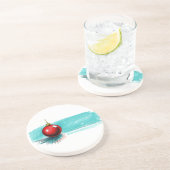 Christbaumkugel Getränkeuntersetzer (Seite)