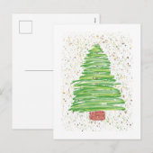 Christbaumkunst Feiertagspostkarte (Vorne/Hinten)