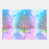 Christbaumkunst Geschenkpapier Set (Vorderseite)