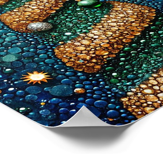 Christbaumkunst Poster (Ecke)