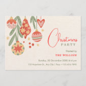 Christbaumschmuck Einladung (Vorderseite)