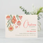 Christbaumschmuck Einladung (Stehend Vorderseite)