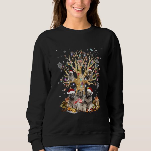 Christbaumschmuck für Hunde Sweatshirt (Vorderseite)