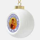 Christbaumschmuck Keramik Kugel-Ornament (Rechts)