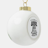 Christbaumschmuck Keramik Kugel-Ornament (Links)
