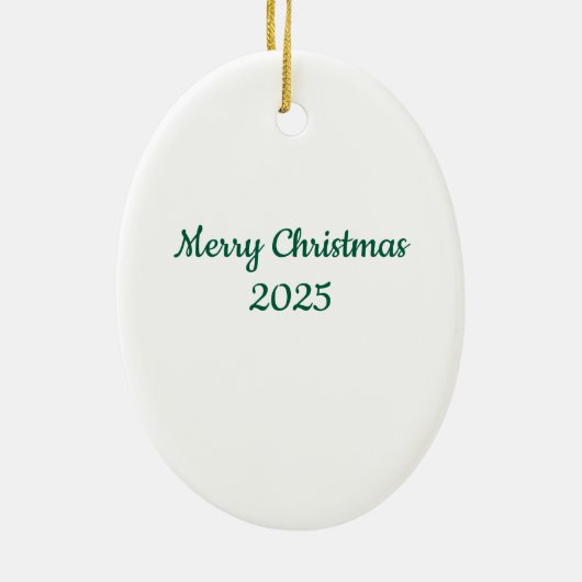 Christbaumschmuck Keramik Ornament (Hinten)