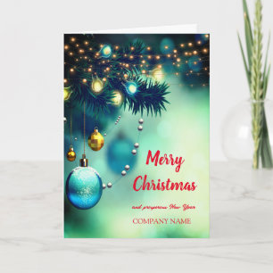 Christbaumschmuck, magisch feiertagskarte