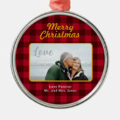Christbaumschmuck Ornament Aus Metall (Vorne)