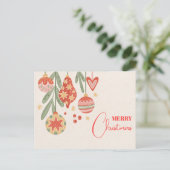 Christbaumschmuck Postkarte (Stehend Vorderseite)