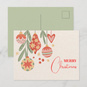 Christbaumschmuck Postkarte