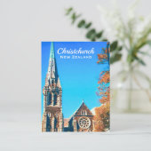 Christchurch Cathedral Neuseeland Reise Postkarte (Stehend Vorderseite)