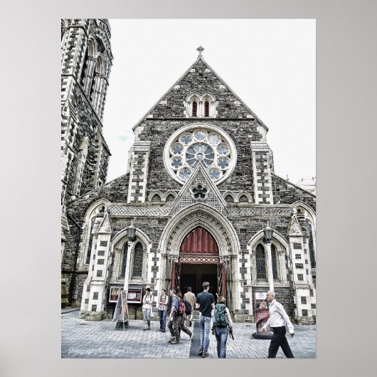 ChristChurch Cathedral, New Zealand Poster (Vorne)