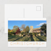 Christchurch Feiertagspostkarte (Vorne/Hinten)