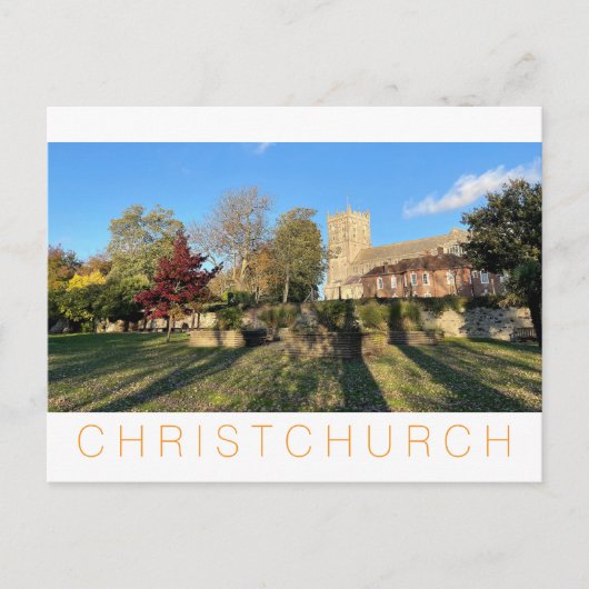 Christchurch Feiertagspostkarte (Vorderseite)