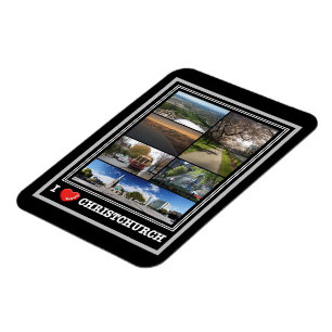 Christchurch - I Liebe - Neuseeland - Magnet