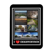 Christchurch - I Liebe - Neuseeland - Magnet (Vertikal)
