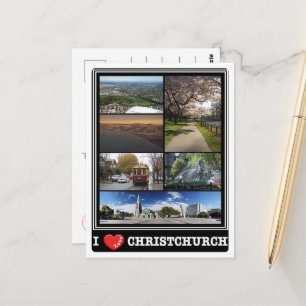 Christchurch - Ich liebe - Neuseeland - Postkarte