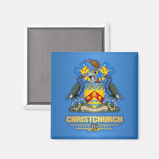 Christchurch Magnet (Vorderseite/Rückseite)