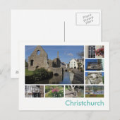 Christchurch multi-image postkarte (Vorne/Hinten)