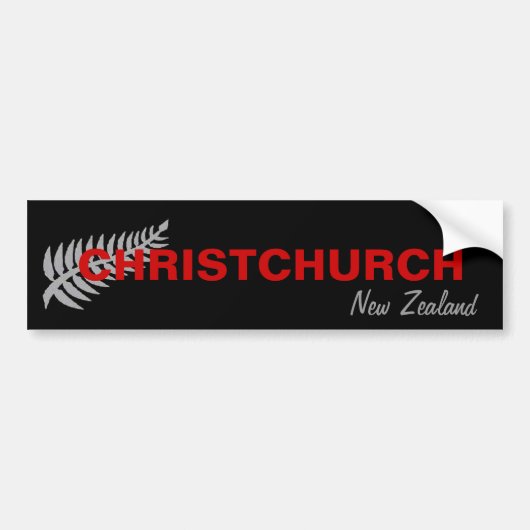 CHRISTCHURCH, NEUSEELAND AUTOAUFKLEBER (Vorne)