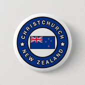 Christchurch Neuseeland Button (Vorderseite)