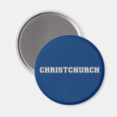 Christchurch Neuseeland Magnet (Vorderseite/Rückseite)