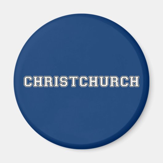 Christchurch Neuseeland Magnet (Vorne)