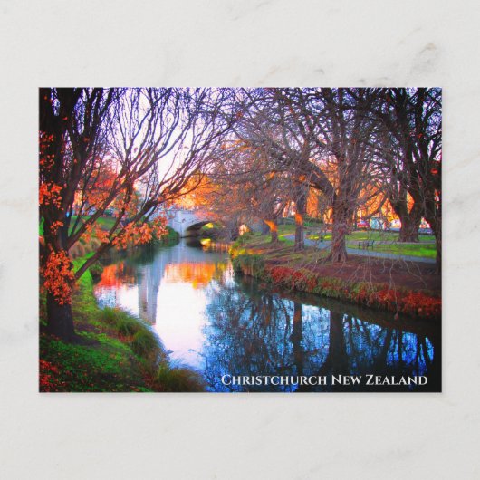 Christchurch Neuseeland Postkarte (Vorderseite)