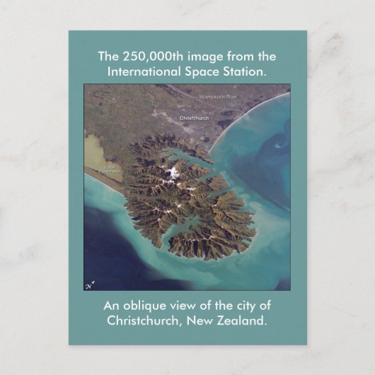 Christchurch, Neuseeland Postkarte (Vorderseite)