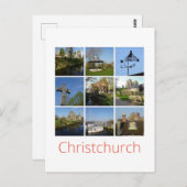 Christchurch Postkarte (Vorne/Hinten)