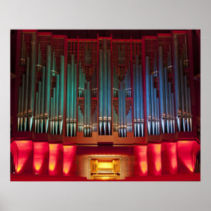 Christchurch-Rathaus-Organplakat unberechtigt Poster