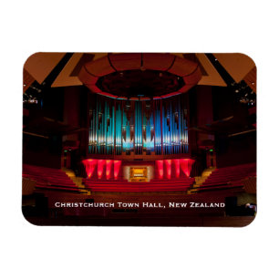 Christchurch Town Hall Auditorium und Orgel Magnet