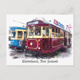 Christchurch Tram Postcard Postkarte