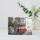 Christchurch Tram Postkarte (Stehend Vorderseite)