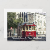 Christchurch Tram Postkarte (Vorne/Hinten)