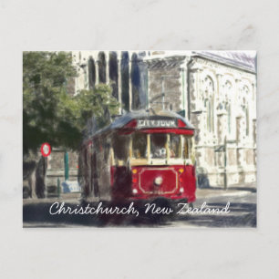 Christchurch Tram Postkarte