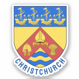 Christchurch Wappen, NZ Aufkleber