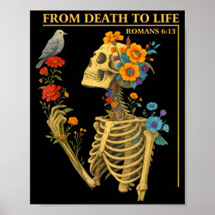 Christcore Gothic Faith Vintagecore Bibel Römer 6 Poster