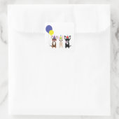 Christday-chihuahuas-stelieandco Quadratischer Aufkleber (Tasche)