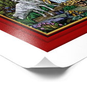 CHRISTE, DIE GUTE SCHEPHERHERDE MOSAIK FOTODRUCK (Ecke)