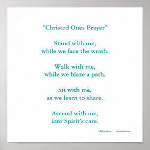 "Christed Ones Prayer" Poster