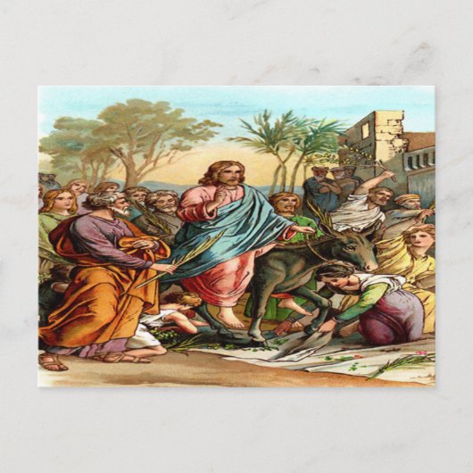 Christeintrag in Postkarte (Vorderseite)