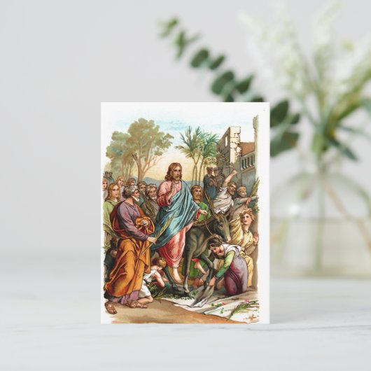 Christeintrag in Postkarte (Stehend Vorderseite)