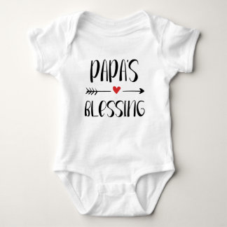 Christelijk baby romper - Papa's Blessing. Baby Strampler